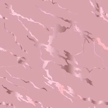 Vector Seamless Elegant Rose Gold Marble Pattern. Illustrazione stock