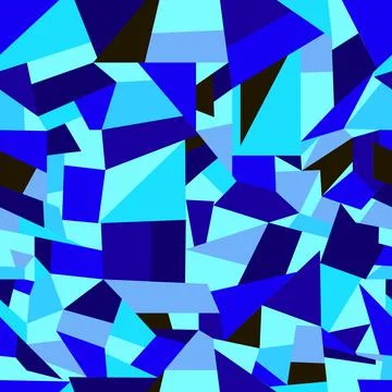 Vector seamless endless - blue brilliant geometric pattern イラスト素材