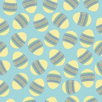 Vector seamless endless pattern, Easter design 스톡 일러스트