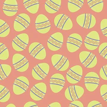 Vector seamless endless pattern. Easter design Illustrazione stock