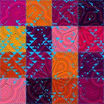 Vector seamless ethnic patchwork pattern イラスト素材