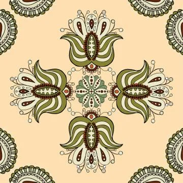 Vector seamless ethnic pattern Illustrazione stock