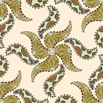 Vector seamless ethnic pattern Illustrazione stock