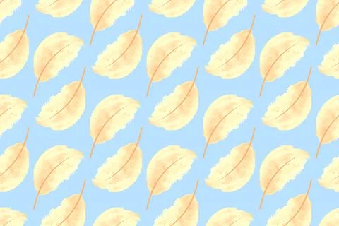 Vector seamless feather pattern. Illustrazione stock