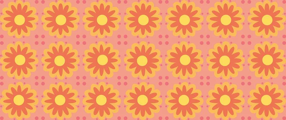Vector seamless flat background. Colorful beautiful shapes. Minimalist cartoon Stock Illustration