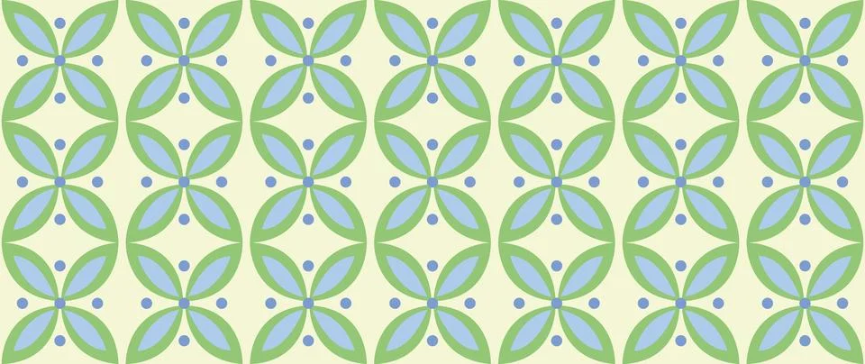 Vector seamless flat background. Colorful beautiful shapes. Minimalist cartoon Stock Illustration