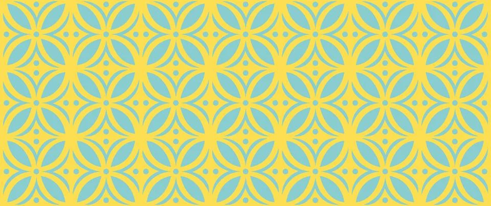 Vector seamless flat background. Colorful beautiful shapes. Minimalist cartoon Stock Illustration