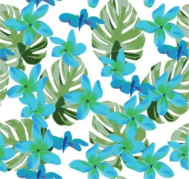 Vector Seamless Floral Background Illustrazione stock