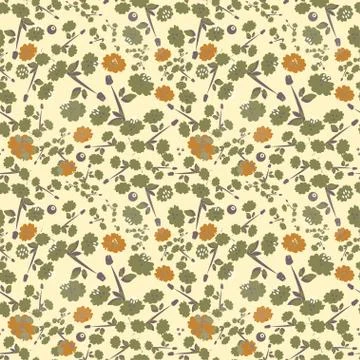 Vector seamless floral background Stock-Illustration