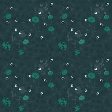 Vector seamless floral background Illustrazione stock