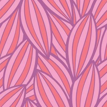 Vector seamless floral background pattern in pink and red colors Stock Illustration