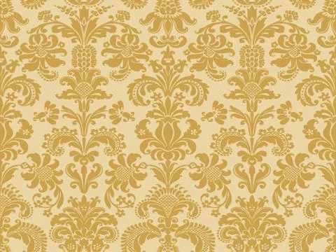 Vector seamless floral damask pattern 스톡 일러스트
