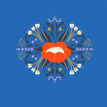 Vector seamless floral damask pattern. Rich ornament, old Damascus style. Stock Illustration