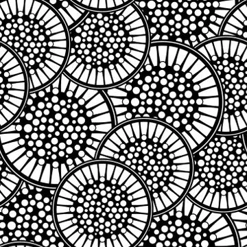 Vector seamless floral pattern. Background with flowers and leaves. Stock Illustration