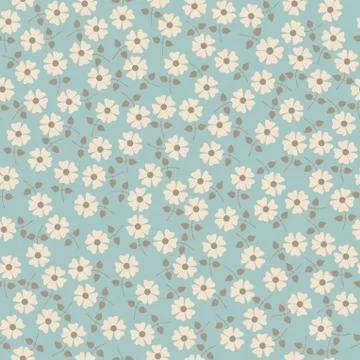 Vector seamless floral pattern. flowers texture. daisy. Stock Illustration