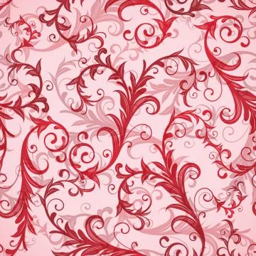 Vector seamless floral pattern Stock Illustration