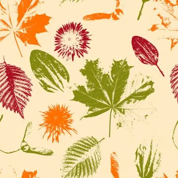 Vector seamless floral pattern Stock Illustration