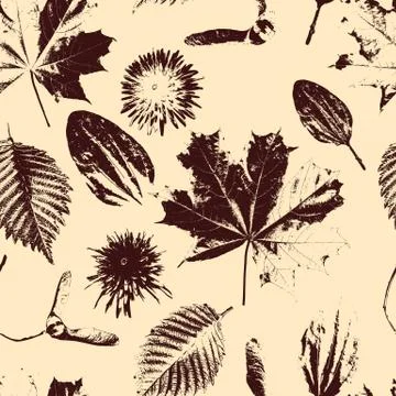 Vector seamless floral pattern Illustrazione stock