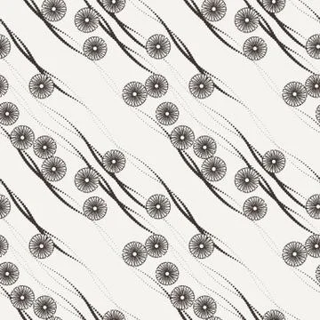 Vector seamless floral pattern Illustrazione stock