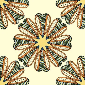 Vector Seamless Floral Pattern イラスト素材