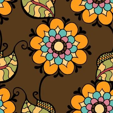 Vector Seamless Floral Pattern イラスト素材