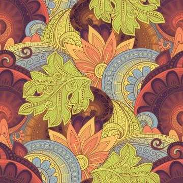 Vector Seamless Floral Pattern 스톡 일러스트