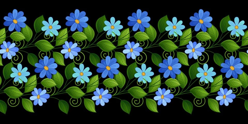 Vector Seamless Floral Pattern イラスト素材