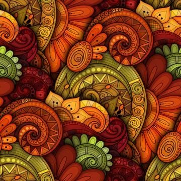 Vector Seamless Floral Pattern Illustrazione stock