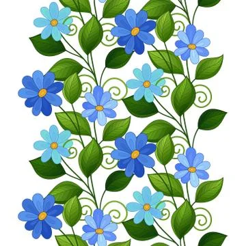 Vector Seamless Floral Pattern Stock Illustration