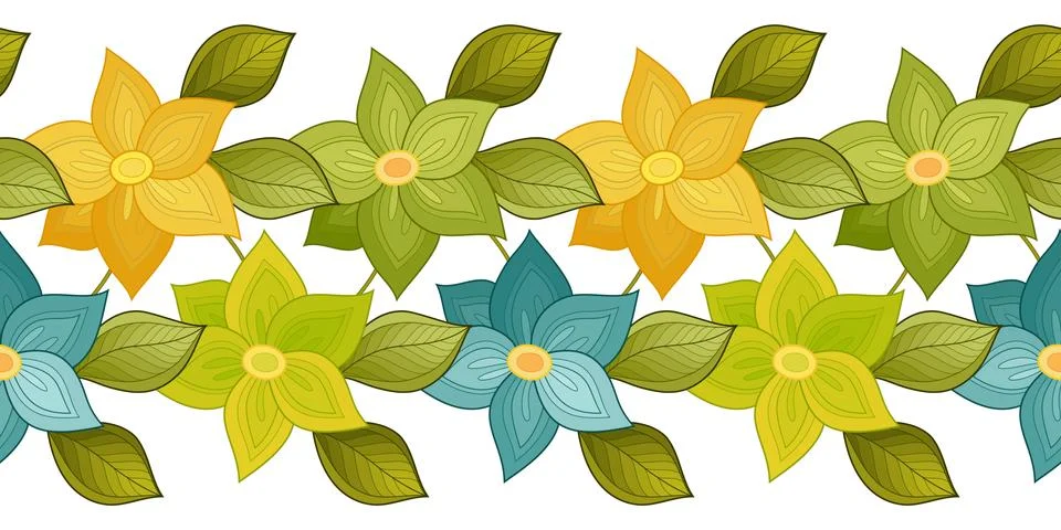 Vector Seamless Floral Pattern イラスト素材