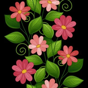 Vector Seamless Floral Pattern イラスト素材