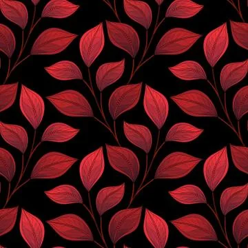 Vector Seamless Floral Pattern Stock Illustration