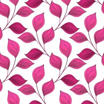 Vector Seamless Floral Pattern Illustrazione stock