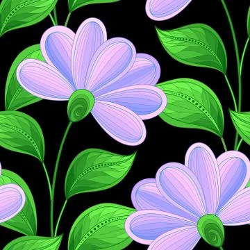 Vector Seamless Floral Pattern イラスト素材