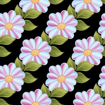 Vector Seamless Floral Pattern Stock Illustration