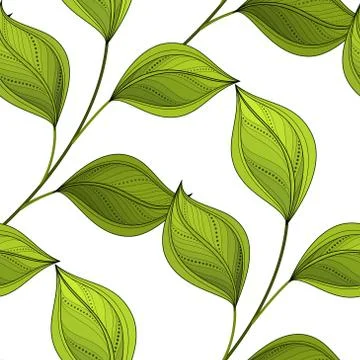 Vector Seamless Floral Pattern Stock Illustration