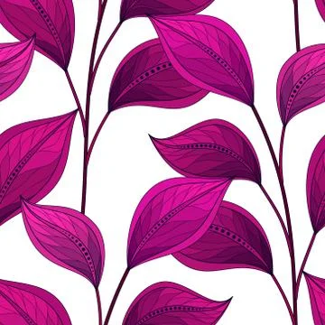 Vector Seamless Floral Pattern Illustrazione stock