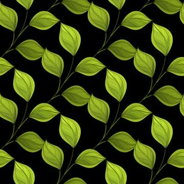 Vector Seamless Floral Pattern Stock Illustration