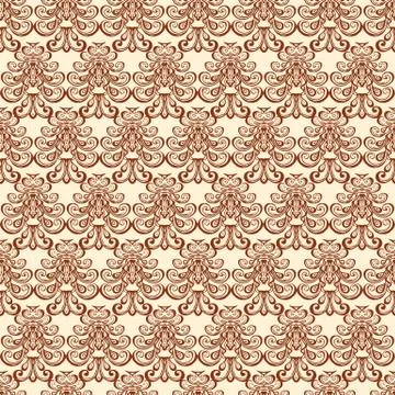 Vector seamless floral pattern Illustrazione stock