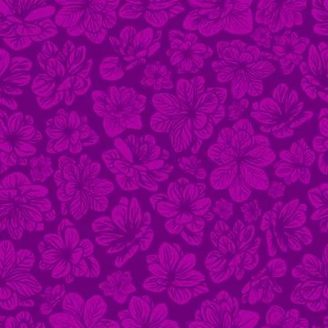 Vector seamless floral pattern Stock Illustration
