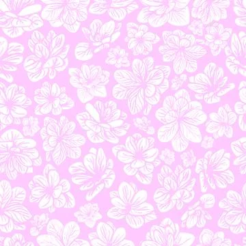 Vector seamless floral pattern Stock Illustration