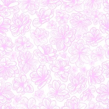 Vector seamless floral pattern Illustrazione stock