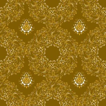 Vector seamless floral pattern Stock Illustration