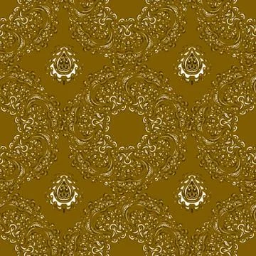 Vector seamless floral pattern Stock Illustration
