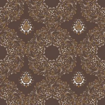 Vector seamless floral pattern Illustrazione stock