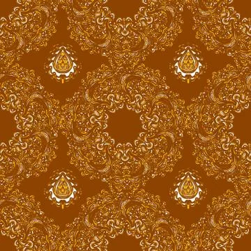 Vector seamless floral pattern Illustrazione stock