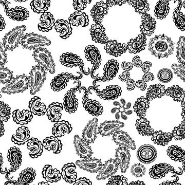 Vector seamless floral pattern Stock Illustration