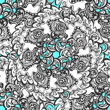 Vector seamless floral pattern Stock Illustration