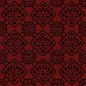 Vector seamless floral pattern, indian style Stock Illustration