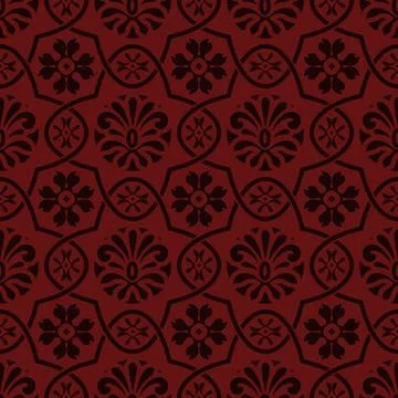 Vector seamless floral pattern, indian style Stock-Illustration